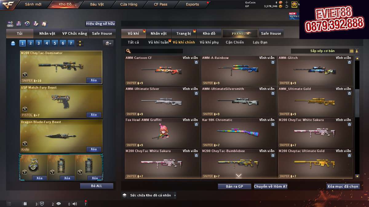 shop acc cf uy tin gia re